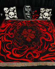 Blood Underworld spread on bed. 