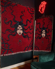 Arachnophobia Woven Blanket
