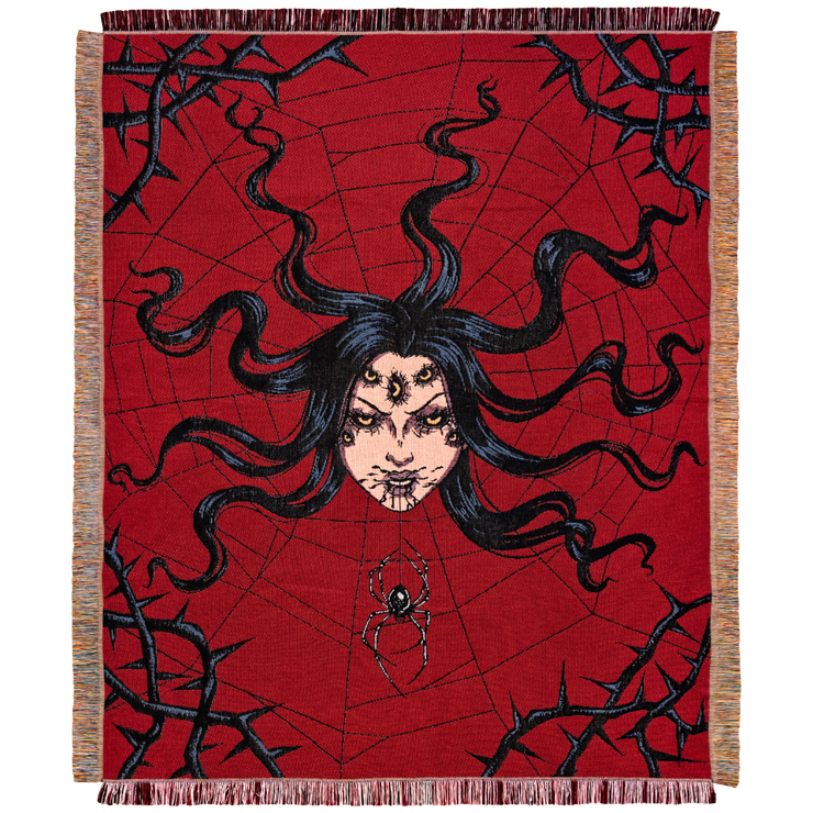 Arachnophobia Woven Blanket