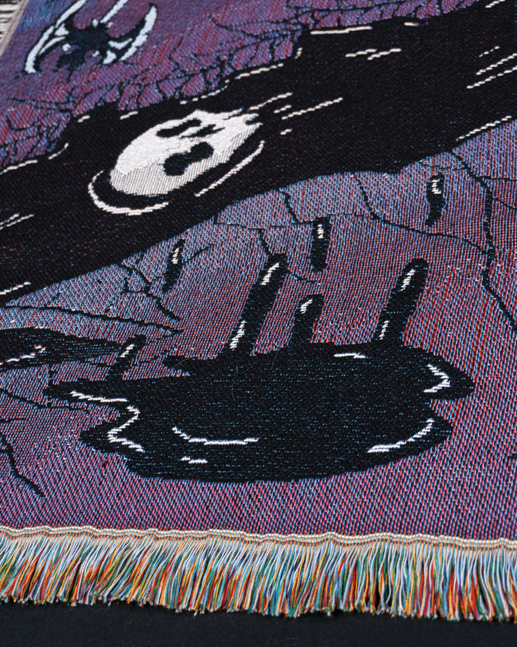 Doberman Cerberus Woven Blanket | Gothic Art Blanket