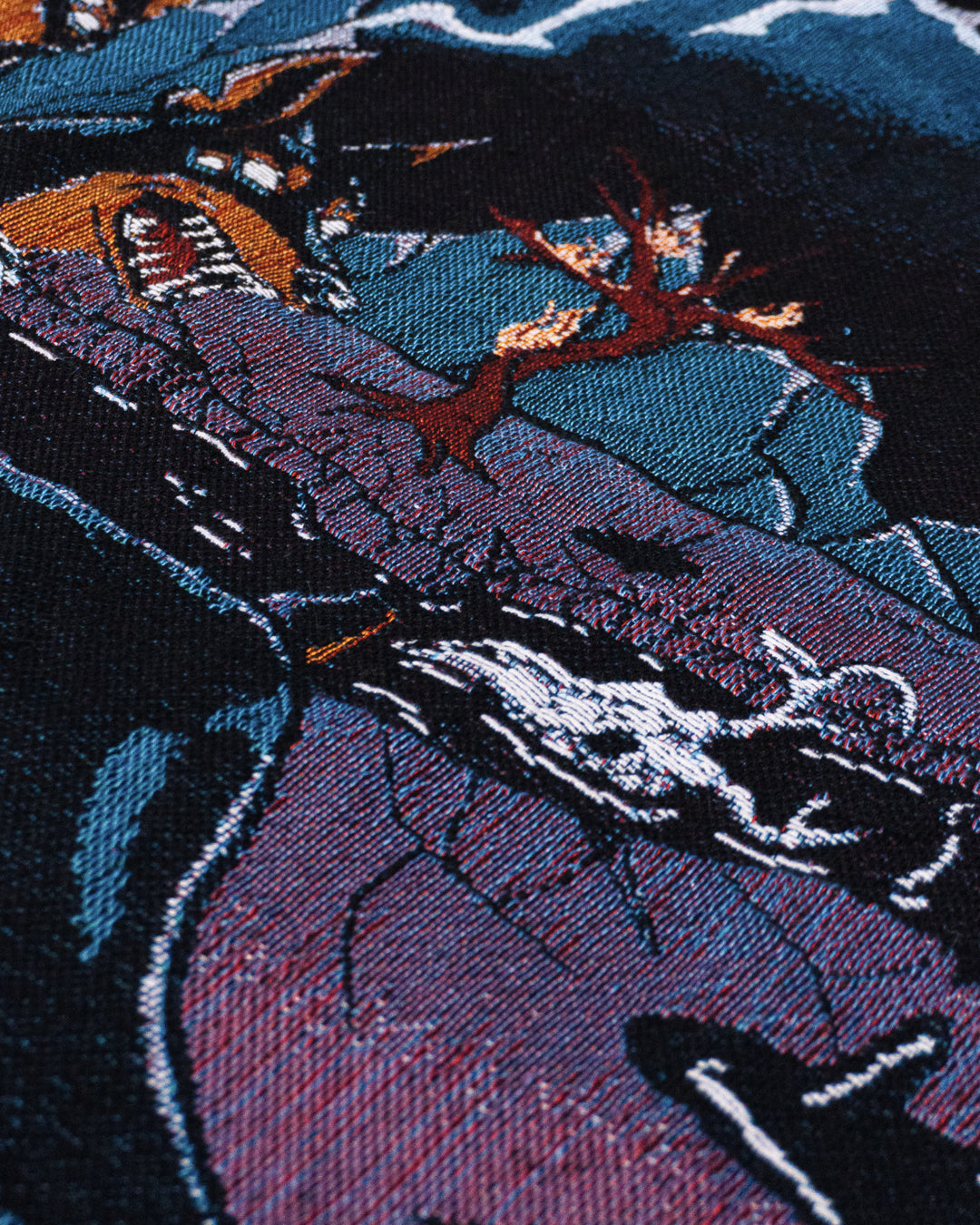 Doberman Cerberus Woven Blanket | Gothic Art Blanket