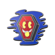 Coffin Enamel Pin