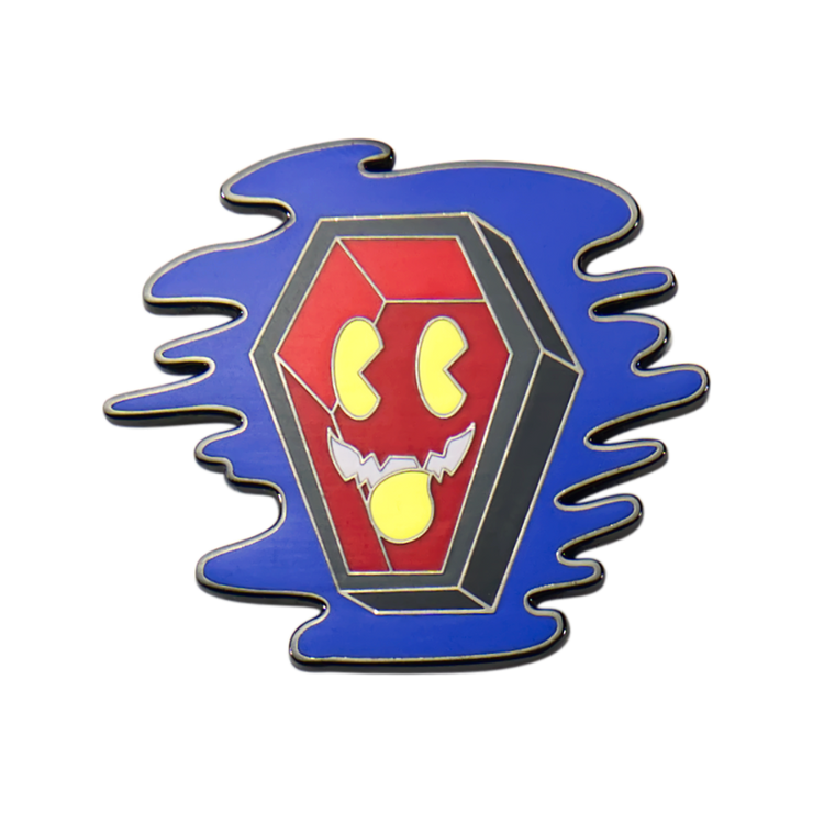 Coffin Enamel Pin
