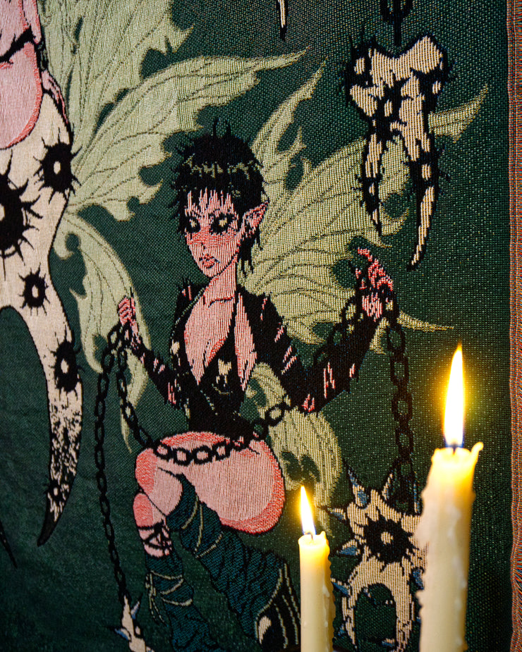 Tooth Decay - Dark Fairy Woven Blanket