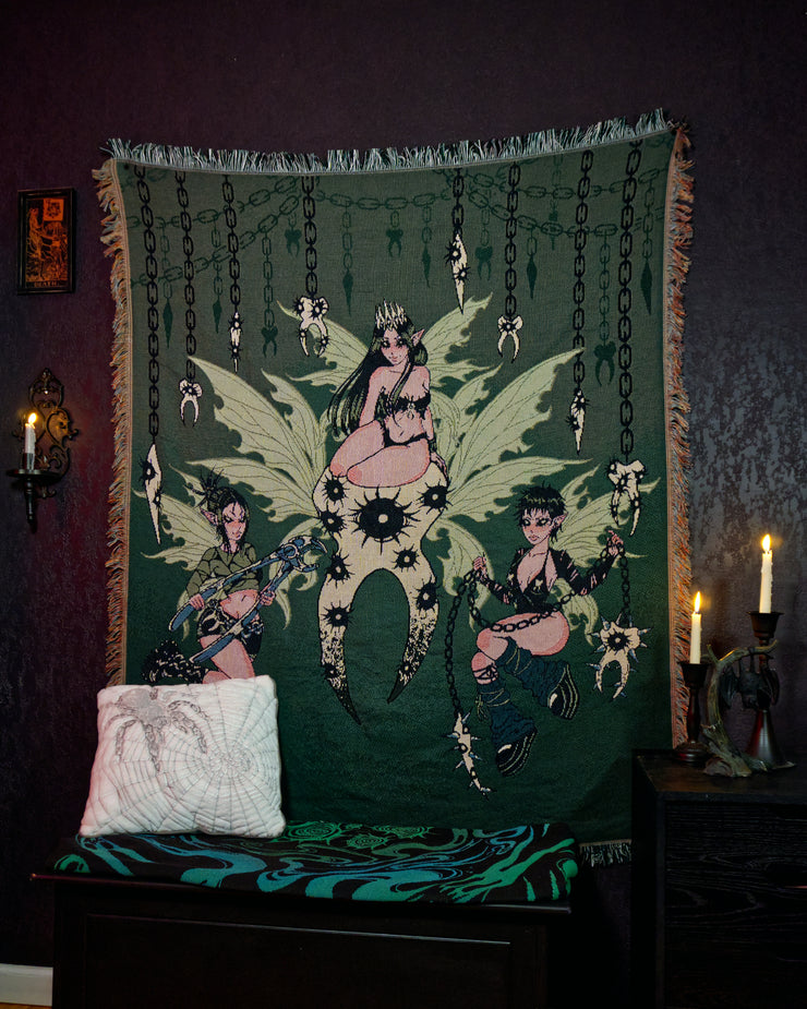 Tooth Decay - Dark Fairy Woven Blanket