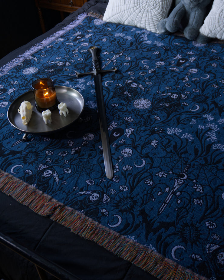 Nightshade - Death Garden Woven Blanket
