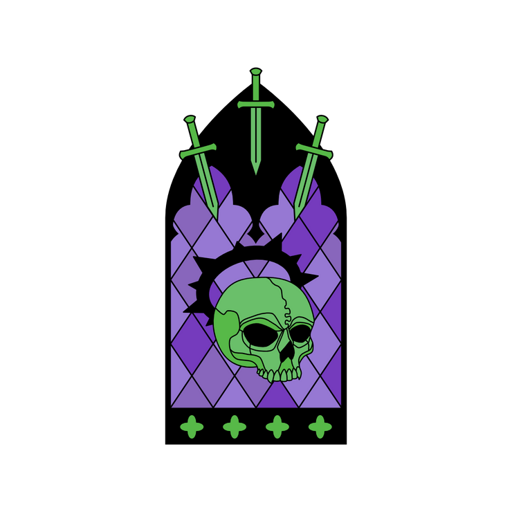 Stained Sword Enamel Pin