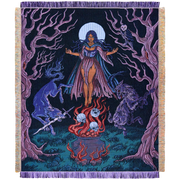 Thirteenth Hour - Moon Witch Woven Blanket