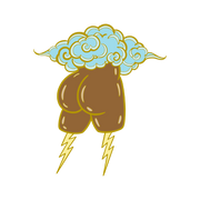 Thunder Thighs Enamel Pin