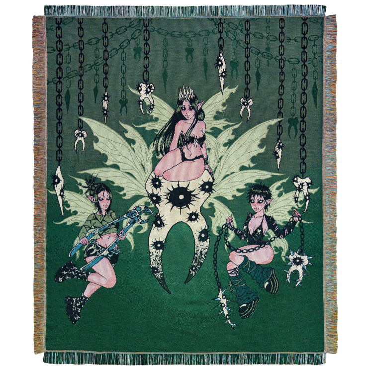 Tooth Decay - Dark Fairy Woven Blanket